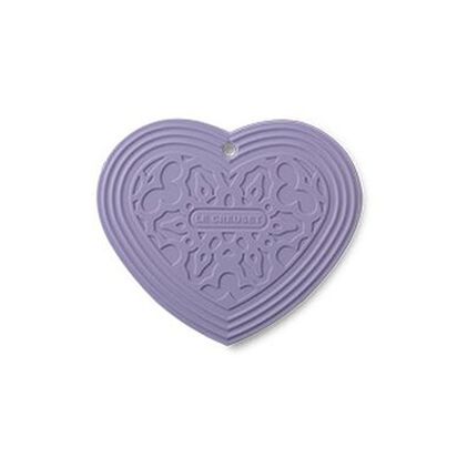 Silicone Heart Trivet Powder Purple image number 0