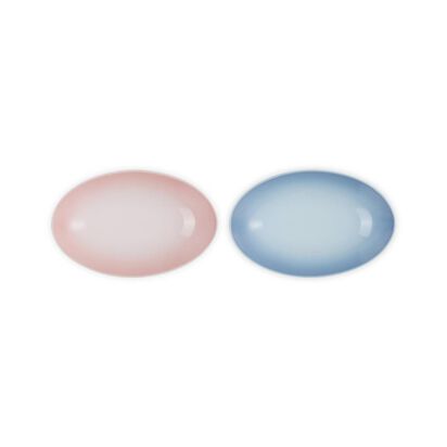 Set of 2 Oval Dish 23cm (Shell Pink/Coastal Blue) image number 3