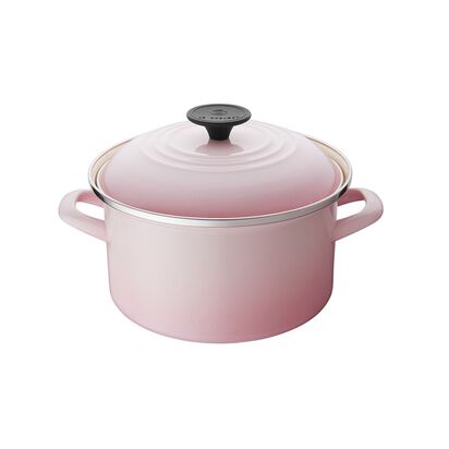 Enamel On Steel Casserole 20cm Shell Pink