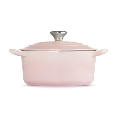 Heart Shaped Casserole with Heart Knob 20cm Shell Pink image number 2