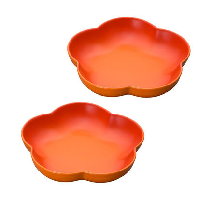 Set of 2 Medium Flower Dish Flame image number 2