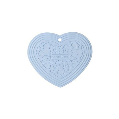 Silicone Heart Trivet Coastal Blue image number 0