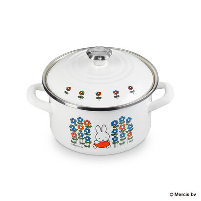 Miffy Enamel On Steel Casserole 18cm White image number 2