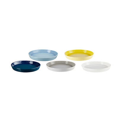 Set of 5 Round Plate 17cm image number 0