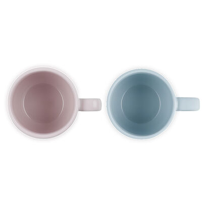 Set of 2 Coffee Mug 350ml (Shell Pink/Coastal Blue) image number 3