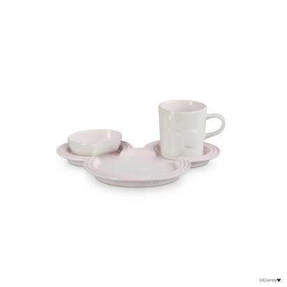 Mickey Mouse Tableware Set Shell Pink image number 1