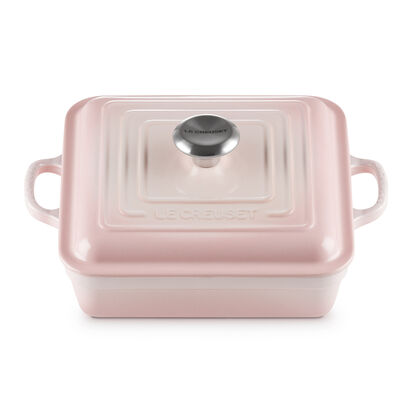 Square Shaped Casserole 24cm Shell Pink image number 1