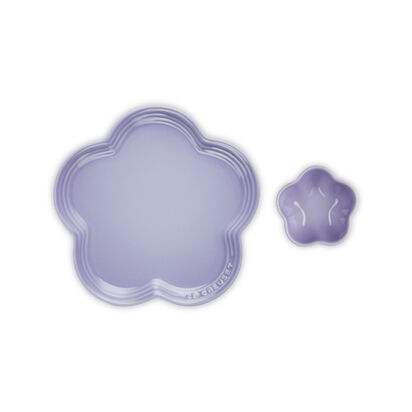 陶瓷花形碟套裝 Pastel Purple image number 0