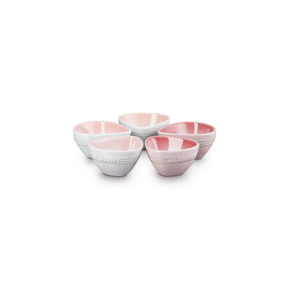 Set of 5 Petal Dish Shell Pink/Pale Rose/Powder Pink image number 4