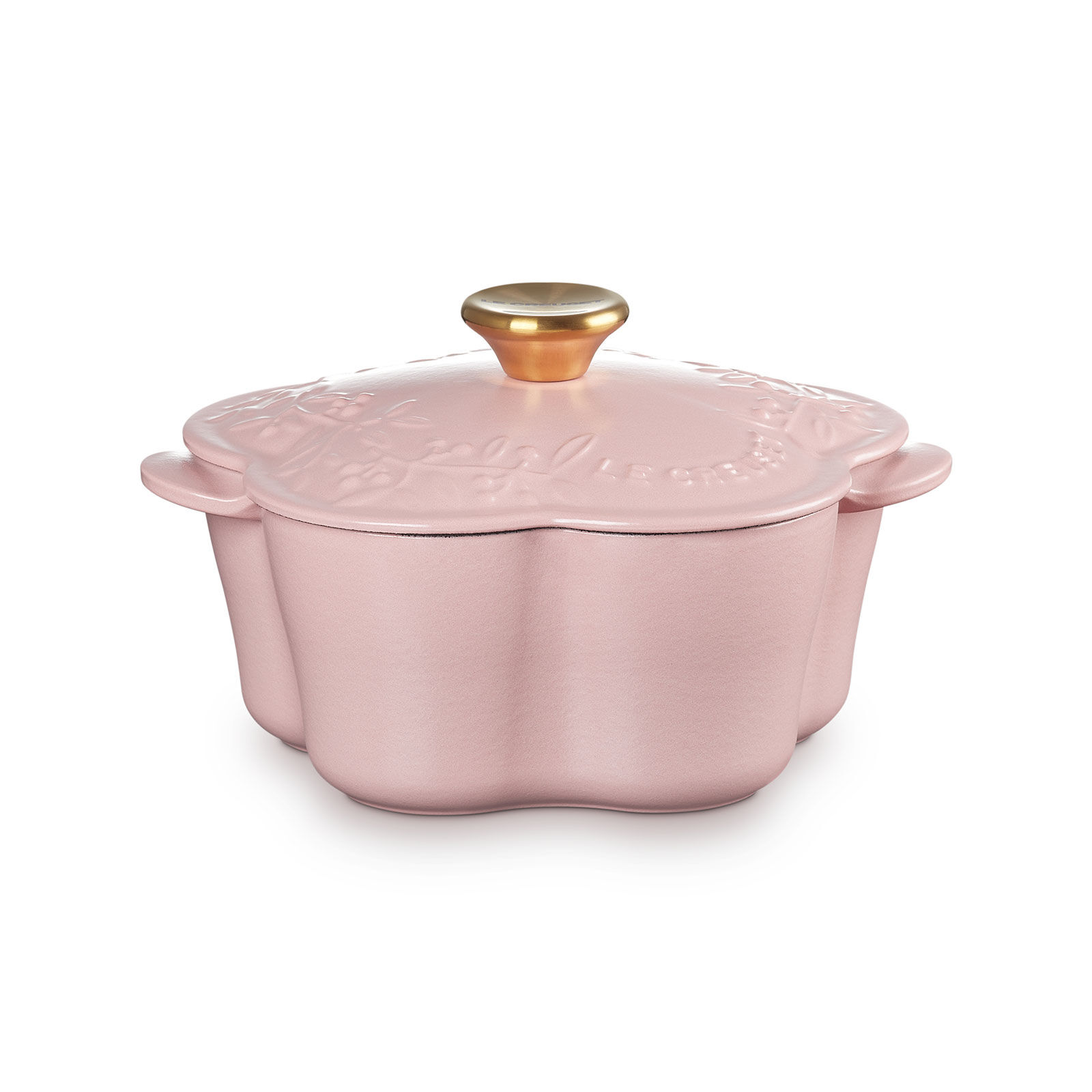 Elegant Frill 花形琺瑯鑄鐵鍋20厘米Sugar Pink 501 | Le Creuset Hong 