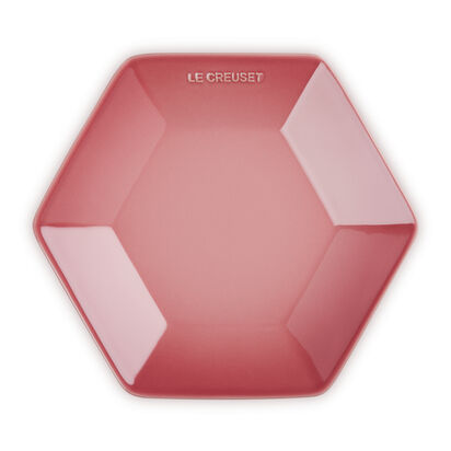 Hexagon Plate 26cm Rose Quartz