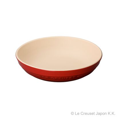 Deep Round Dish 20cm Cherry Red