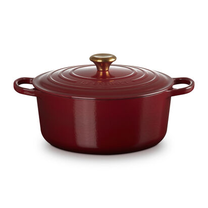 Round Casserole 28cm Rhone (Gold Knob)