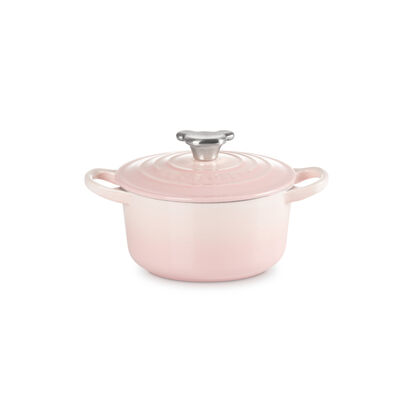 Round Casserole 14cm  w/ bear knob Shell Pink image number 0