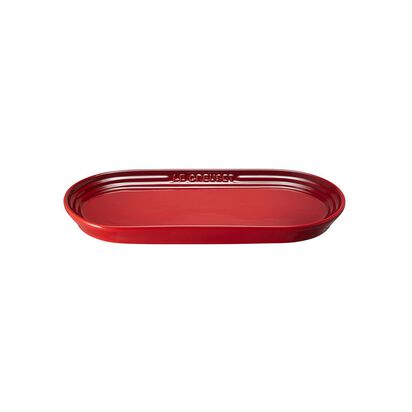 Oblong Plate 25cm Cherry Red image number 0