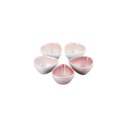 Set of 5 Petal Dish Shell Pink/Pale Rose/Powder Pink image number 1