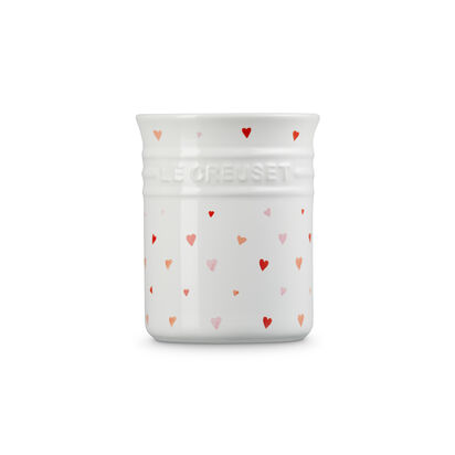 Utensil Crock 1L with Heart Decal White image number 2