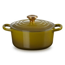 Round Casserole 24cm Olive (Gold Knob)