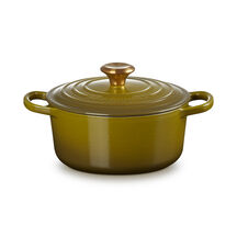 Round Casserole 20cm Olive (Gold Knob)