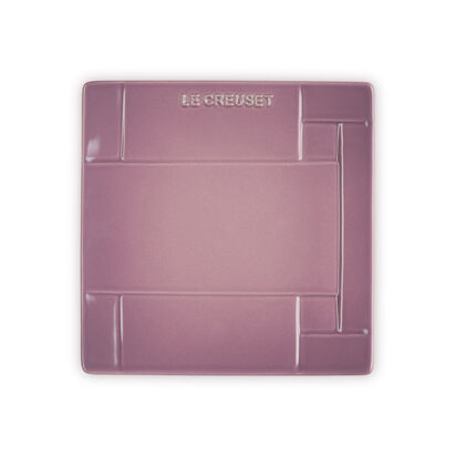 Mesh Square Plate 18cm Mauve Pink image number 0