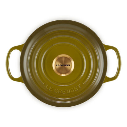 Round Casserole 24cm Olive (Gold Knob) image number 3