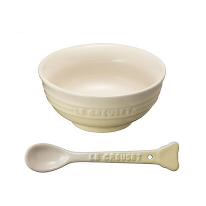 Baby Gift Set Bowl and Spoon Dune image number 0