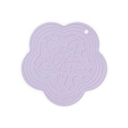 Silicone Flower Trivet Powder Purple image number 0