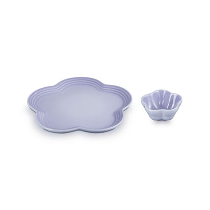 Flower Plate Set Pastel Purple image number 1