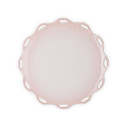 Fleur Lace Round Plate 25cm Shell Pink image number 31