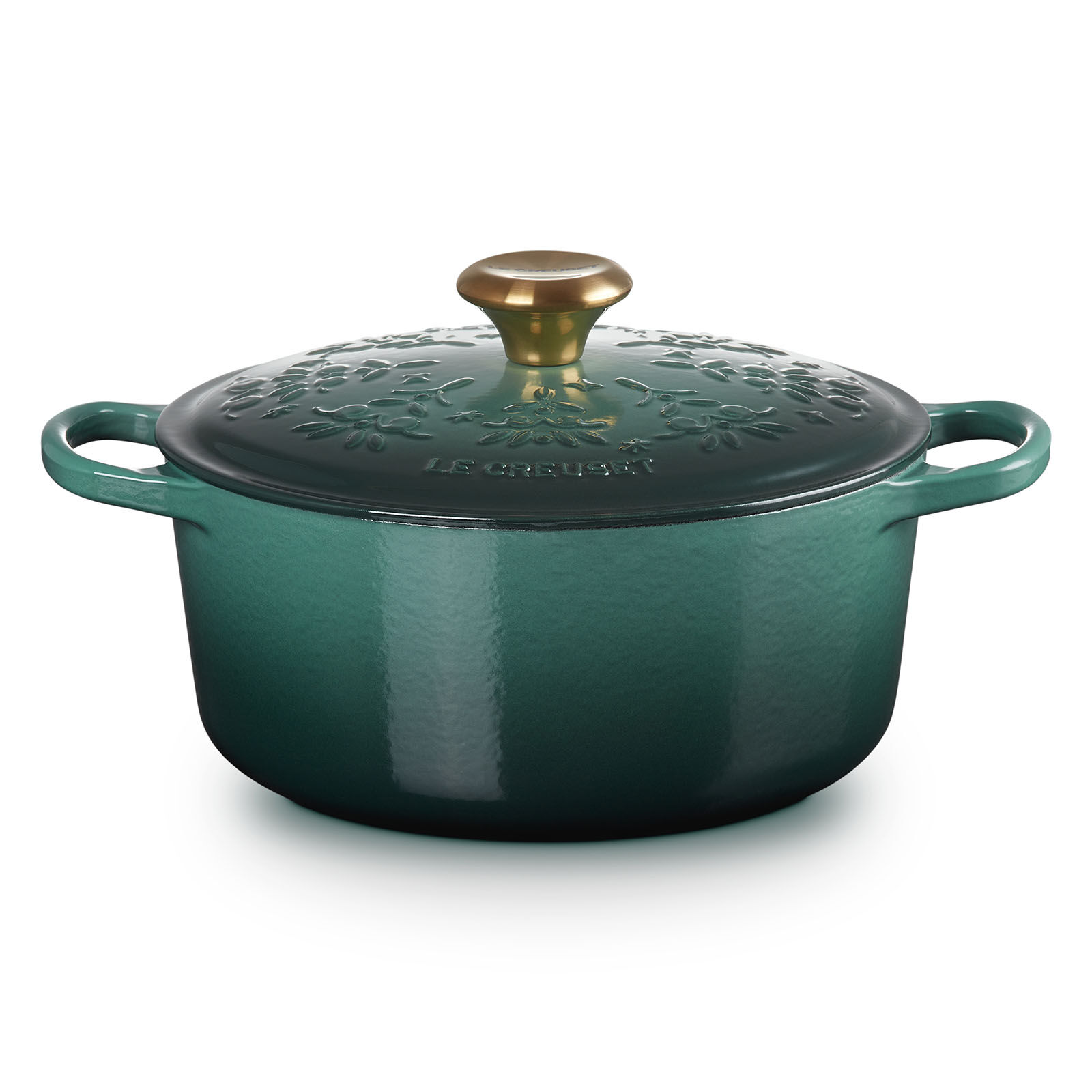 Noel 圓形琺瑯鑄鐵鍋(金色鍋蓋頭) | Le Creuset Hong Kong