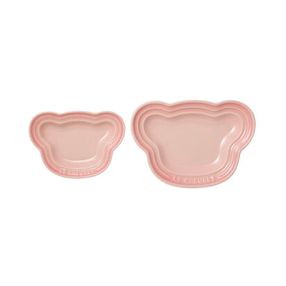 Set of 2 Baby Bear Plate Milky Pink image number 0