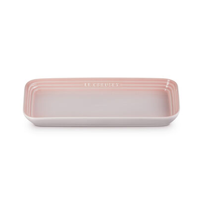 Rectangular Plate 25cm Shell Pink image number 1