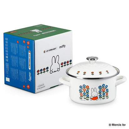 Miffy Enamel On Steel Casserole 18cm White image number 0