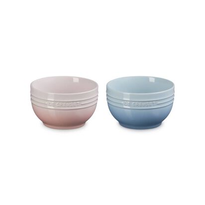 Set of 2 Soup Bowl 500ml (Shell Pink/Coastal Blue) image number 0