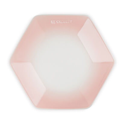 Hexagon Plate 26cm Powder Pink