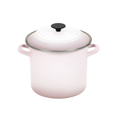 Enamel On Steel Stockpot 7.6L Shell Pink image number 0