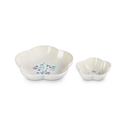 Petite Fleur Flower Dish Set 12/20cm Meringue image number 1