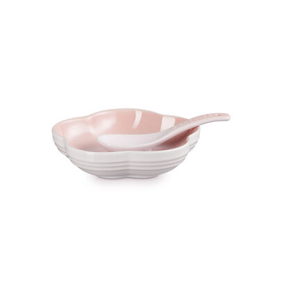 Petite Fleur 陶瓷花形盤連湯匙 16厘米 Shell Pink image number 2