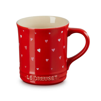 Coffee Mug with Heart Decal