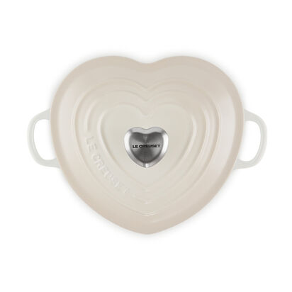 Heart Shaped Casserole with Heart Knob 20cm Meringue image number 3