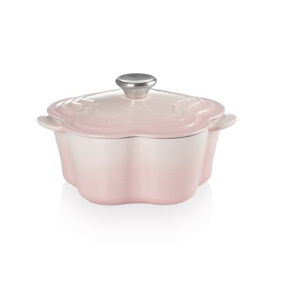 Flower Shaped Casserole 20cm Shell Pink image number 1