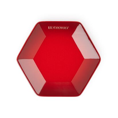 Hexagon Plate 21cm Cerise image number 0