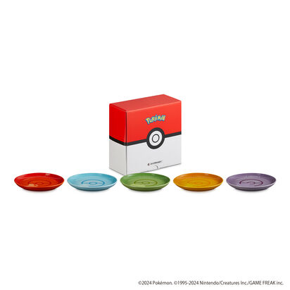 Pokémon 陶瓷圓形碟17cm (5件裝)