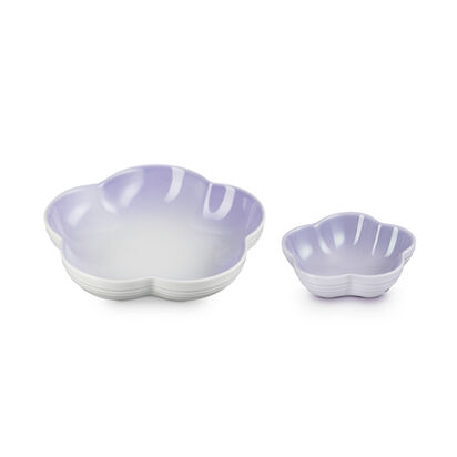 Flower Dish Set Powder Purple image number 0