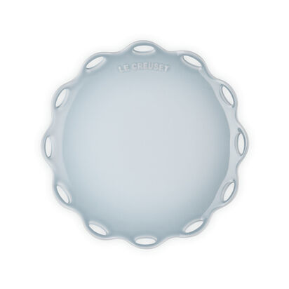 Fleur Lace Round Plate 25cm Silver Blue image number 27