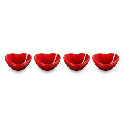 Set of 4 Mini Heart Bowls