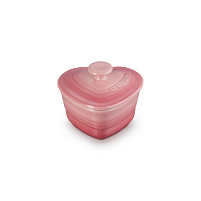 Small Heart Ramekin with Lid Rose Quartz