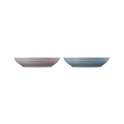 Set of 2 Oval Dish 23cm (Shell Pink/Coastal Blue) image number 2