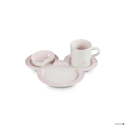 Mickey Mouse Tableware Set Shell Pink image number 2