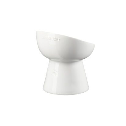 Deep Footed Pet Bowl White image number 5